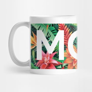 Tropical Mom, Mothers Day Gift, Floral Pattern Mug